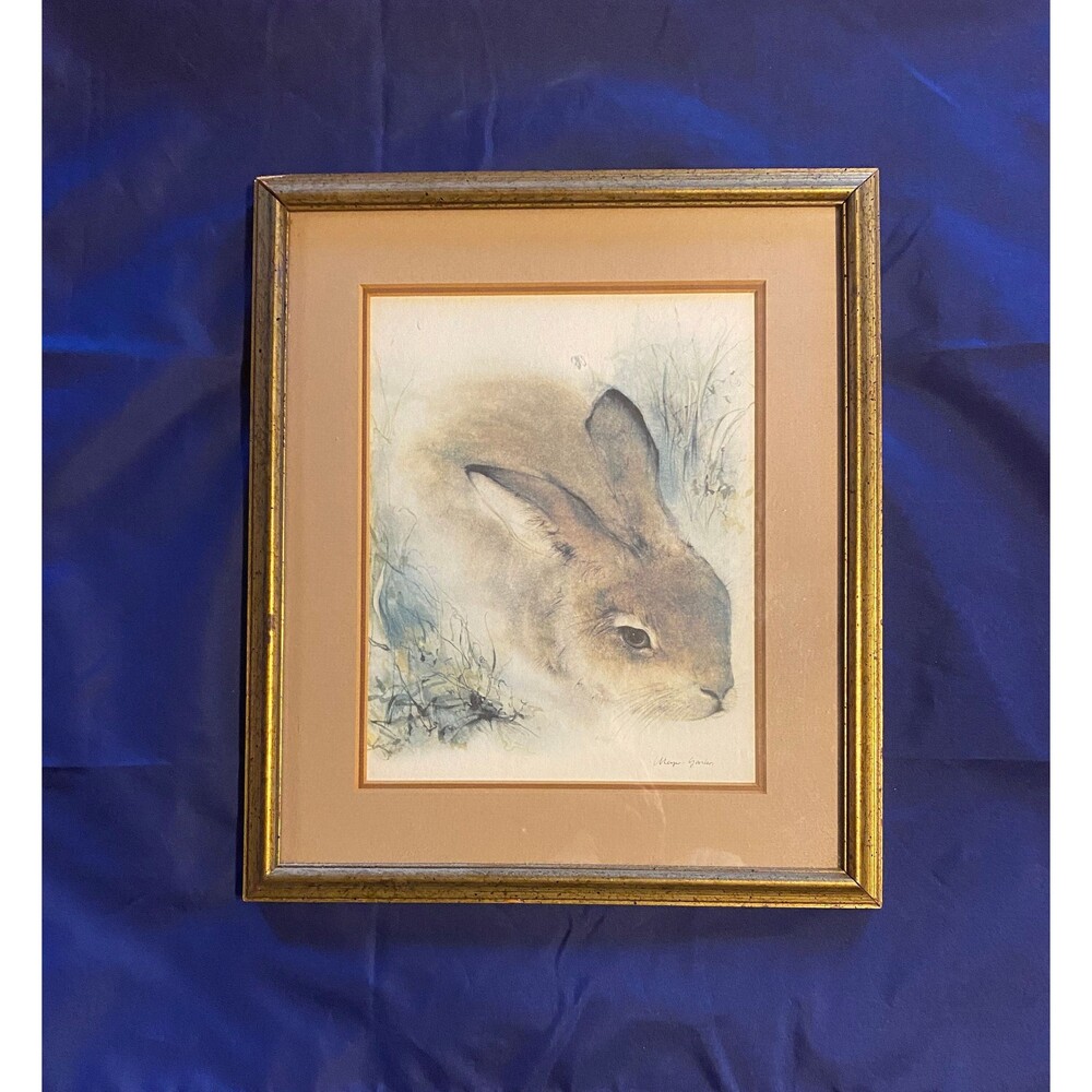 VTG Meyer Gasters Print, 10" X 12" Framed Art, Klaus Meyer-Gasters Print, German